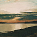 Закат солнца на реке Кономе, 1999 г.
